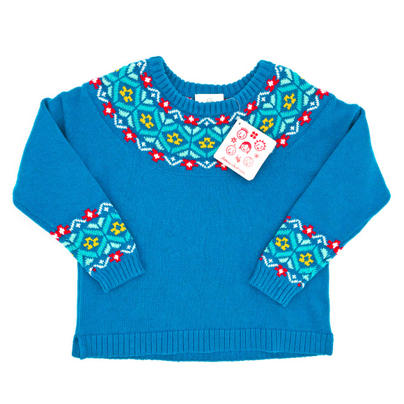 Hanna Andersson Other - Hanna Andersson Blue Fair Isle Sweater 4 - 6 Years